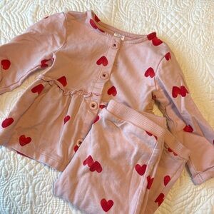 Watercolor hearts set 18months